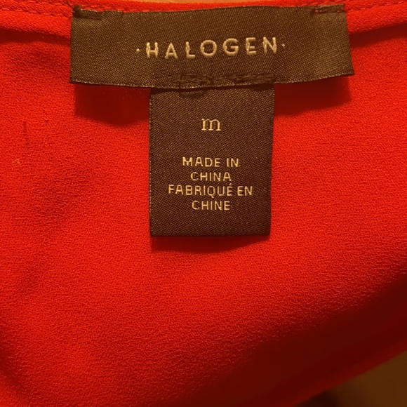 Red Halogen Ruffle Top Size Medium - Picture 7 of 9